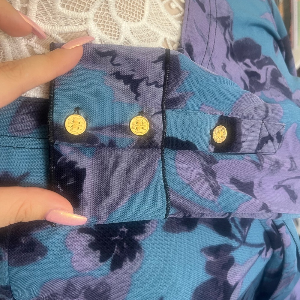 Tory Burch Floral Long Sleeve Dress - Picture 4 of 9